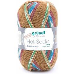 Gründl Wolle Hot Socks Sirmione 100 g espresso-multicolor