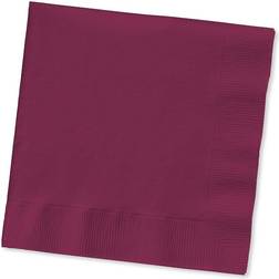 Creative Converting Burgundy Red Beverage Paper Napkins, DAA