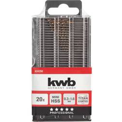 Kwb 424290 Metal twist drill bit set 20-piece 1 pcs