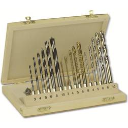 Brüder Mannesmann M54317 Wood twist drill bit set 17-piece 1 pcs