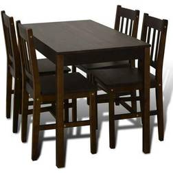 vidaXL Pine Bordsgrupp 65x108cm 5st