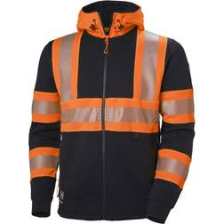 Helly Hansen ICU Hi Vis Zip Hoodie - Orange/Ebon
