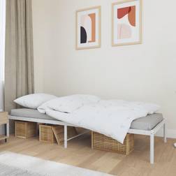 vidaXL Metal Bed Frame 2FT6