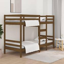 vidaXL Honey Brown 90x200 cm Bunk Bed