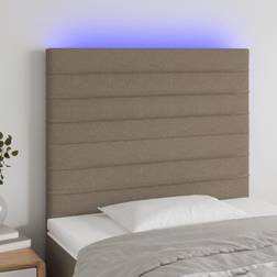 vidaXL LED taupe Sänggavel
