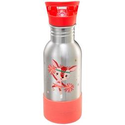 Lilliputiens Edelstahl-Trinkflasche WONDER STELLA 0,6l in silber/rosa