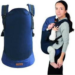 MoMi COLLET Porte-bébé Ergonomique Jusqu'à 20 kg Avant/arrière Hypoallergénique Bleu marine