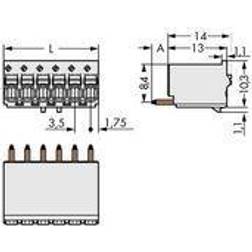 Wago 2091-1156 picoMAX eCOM Federleiste, 3,5 mm, 6-polig