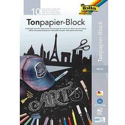 folia Tonpapierblock, DIN A3, 130 g/qm, schwarz