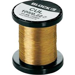 Block Lakeret Kobbertråd Udvendig Diameter 0.40 mm