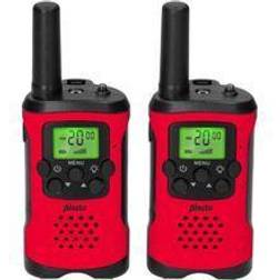 Alecto FR-115 Set von zwei Walkie Talkies Reichweite von bis zu 5 Kilometern, rot