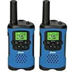 Alecto FR-115 Set von zwei Walkie Talkies Reichweite von bis zu 5 Kilometern, blau/schwarz