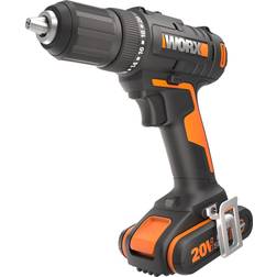 Worx perceuse-visseuse sans fil 20V-2AH- 40NM &8960,13MM- WX108 (livrée avec une batterie et un chargeur, 1 double embout)