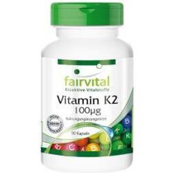 Fairvital Vitamin K2 100mcg Bulk Pack for 3 Months 90 Capsules
