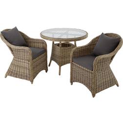 tectake Polyrattan havestole Havemøbelsæt