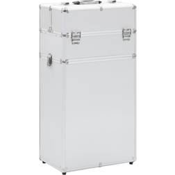 vidaXL Sminklåda Aluminium Silver