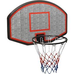 vidaXL Basketballkorb Schwarz 90x60x2 cm Polyethylen