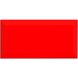 Euro Stone Wandfliese Facette Metro Rot glänzend