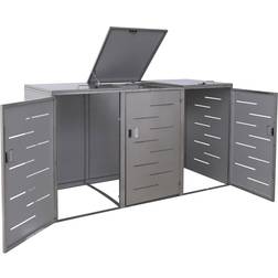 MCW XL 3er-/6er-Mülltonnenverkleidung MCW-E83, Mülltonnenbox (Gebäudefläche )
