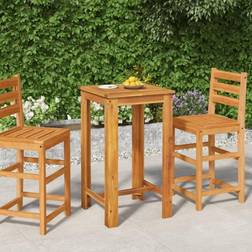 vidaXL De Jardin 60x60x105 cm Bois D'acacia Solide Table de Bar d'Extérieur