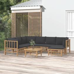 vidaXL 8-tlg. Lounge-Set, Tisch einschl. 2 Stühle