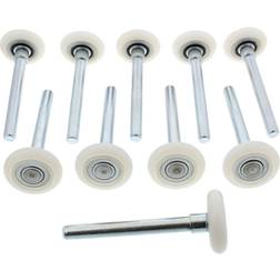 ABN Garage Door Rollers Nylon Garage Door Wheels Replacement White 10-Pack