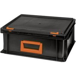 Alutec 139214110188 Bac en plastique Magnus PC 14 (l x H x P) 400 x 183 x 300 mm noir, orange 1 pc(s)