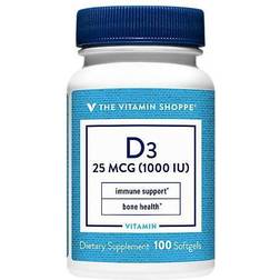 The Vitamin Shoppe D3 - Immune Support & Bone 1,000 Iu