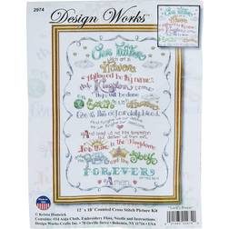 Design Works Design Works Counted Cross Stitch Kit 12"X18"-Lord's Prayer 14 Count