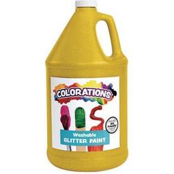 Colorations Washable Glitter Paint Yellow 1 Gallon