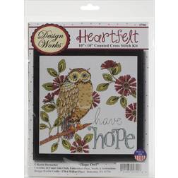 Michel Design Works Design Works Counted Cross Stitch Kit 10"X10"-Heartfelt Have Hope 14 Count