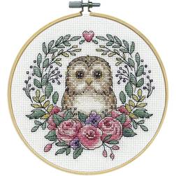 Design Works Owl Hoop Counted Cross-Stitch Kit