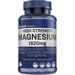 Leaf Magnesium Supplements 1620Mg High Strength Magnesium Citrate