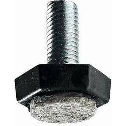Hettich Hettich Möbelfuß mit Filz M10 x 30 mm Stahl/Kunststoff/Filz, 2 Stück