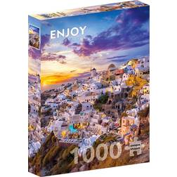 Enjoy Sunset Over Santorini 1000 Pieces