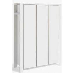 Schardt Armoire Bébé 3 Portes Bois Milano White L 139 x H 195 x P 55 cm