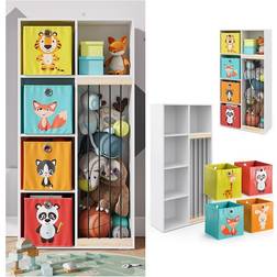 VICCO Kinderregal Kuscheltierbox Aufbewahrung Marvin Bücherregal