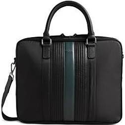 Ted Baker Mens Black Rooky Striped Woven Cross-body Satchel 1 Size