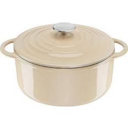 Tefal LOV Ø25 Beige Støbejernsgryde med låg