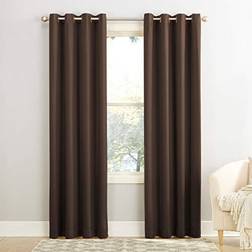 Sun Zero Barrow Energy Efficient Grommet Curtain Single Panel