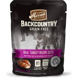 Merrick Backcountry Grain Free Wet Cat Food Real Turkey Recipe Cuts