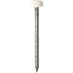 Timco 30mm White Polymer Headed Pin Box of 250