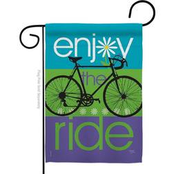 Breeze Decor 59040 Sports Bike Ride 2-Sided Impression Garden Flag