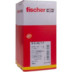 Fischer Cheville À Frapper N 6 x 40/7 P À Collerette Fraisée Et Clou En Acier électrozingué