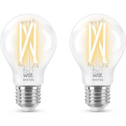 WiZ Filament Bulb Clear 60W A60 E27 x2