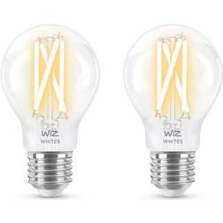 WiZ Smart-Filamentlampe Standard Doppelpack Warm- bis kaltweißes Licht E27