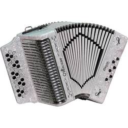 SofiaMari Alacran Accordion with case and straps Sol/GCF White