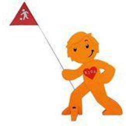 BEACHTREKKER Street buddy Figura di avvertimento per una maggiore sicurezza dei bambini orange arancione