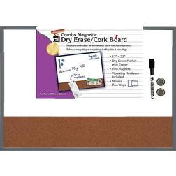 Cli Charles Leonard Magnetic Dry Erase Whiteboard/Cork board