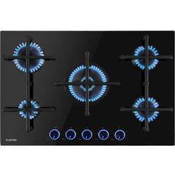 Klarstein Illuminosa 5 Cocina A Gas 5 Quemadores Sbaf Vitroceramica Color Negro